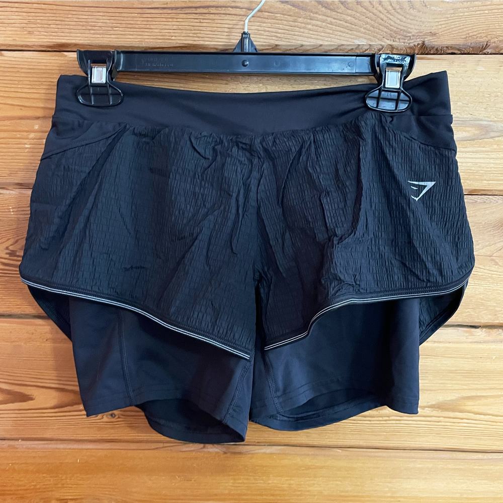 Gymshark Speed 2 In 1 Short Black Size Small - image 2